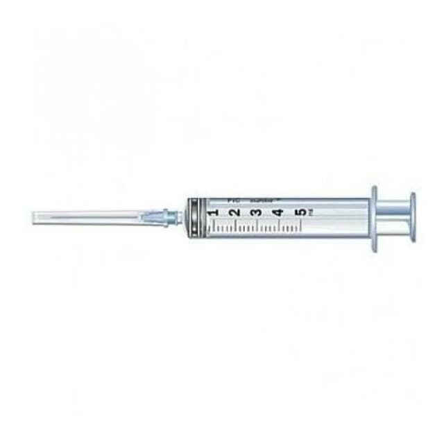 Jeringa Desechable 5 ml – 23G Aguja Hueca (Mod. 75160) Theras