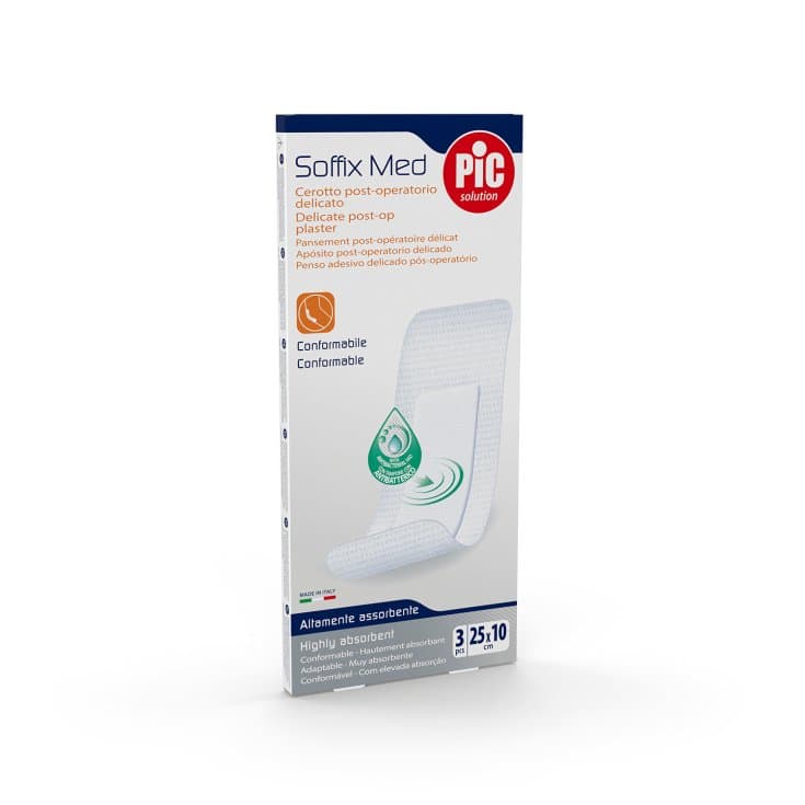 Soffix Med Compresas estériles – 25×10 cm, 3 envases