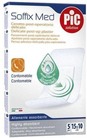 Soffix Med Apósito 10×15 cm – 5 unidades