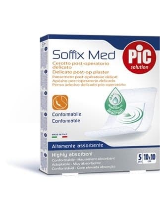 Soffix Med Apósitos – 10×10 cm, 5 envases