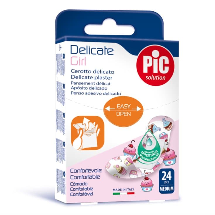 PIC Tiritas Niña – 20 unidades, 19 × 72 mm
