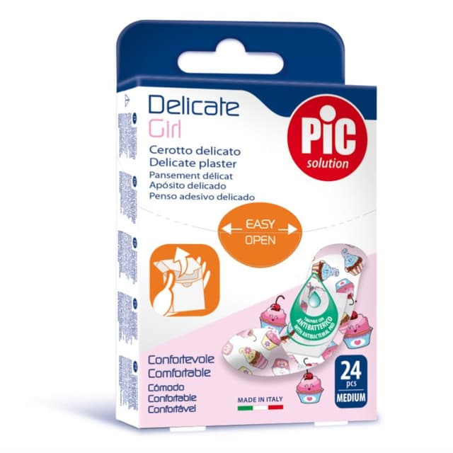 PIC Tiritas Niña – 20 unidades, 19 × 72 mm