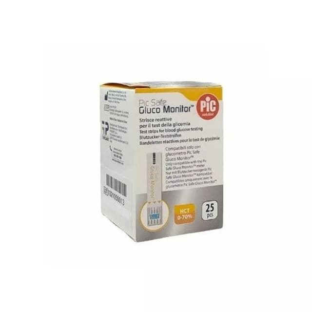 PIC Tiras Reactivas de Glucosa en Sangre – 25 unidades