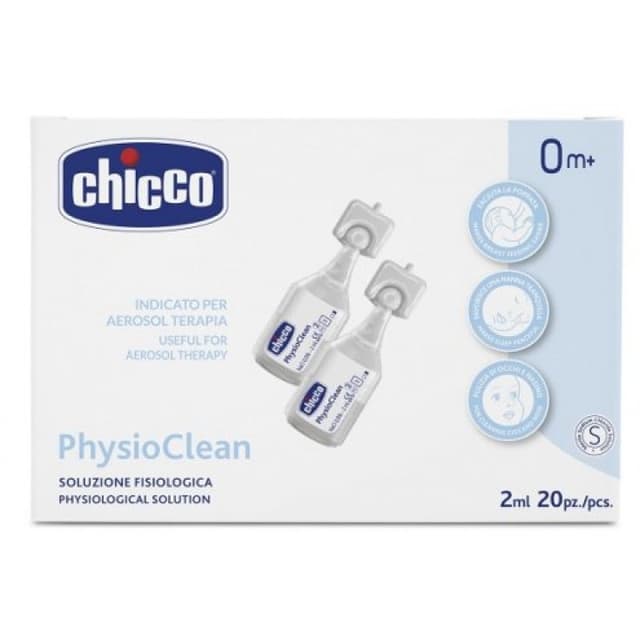 Chicco Physioclean Solución Isotónica – 20 x 2 ml ampollas