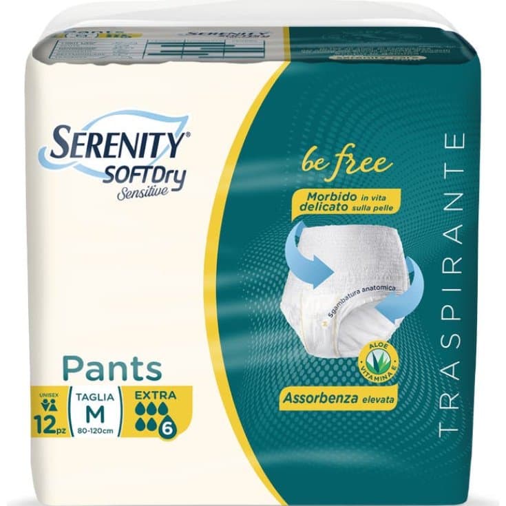 Serenity Pants Sensitive Extra – 12 unidades M