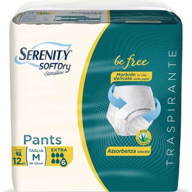 Serenity Pants Sensitive Extra – 12 unidades M
