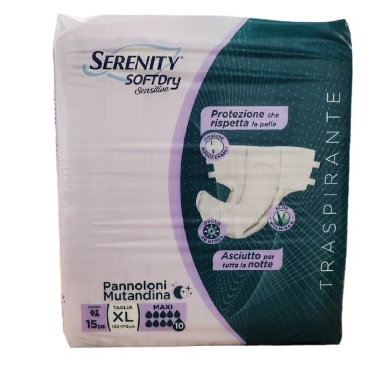 Serenity Pants Sensitive XL – 15 unidades