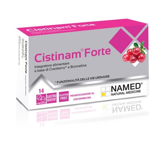 Arándano Rojo 313,7 mg + Bromelina – 14 comprimidos | Cistinam Forte