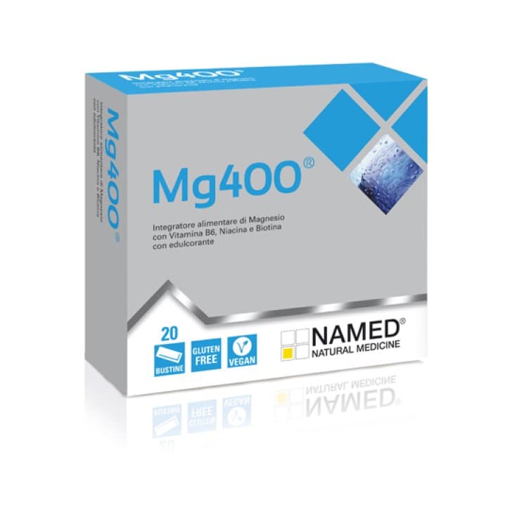 Magnesio + Complejo de Vitamina B – 20 sobres Named | MG400 Polvo