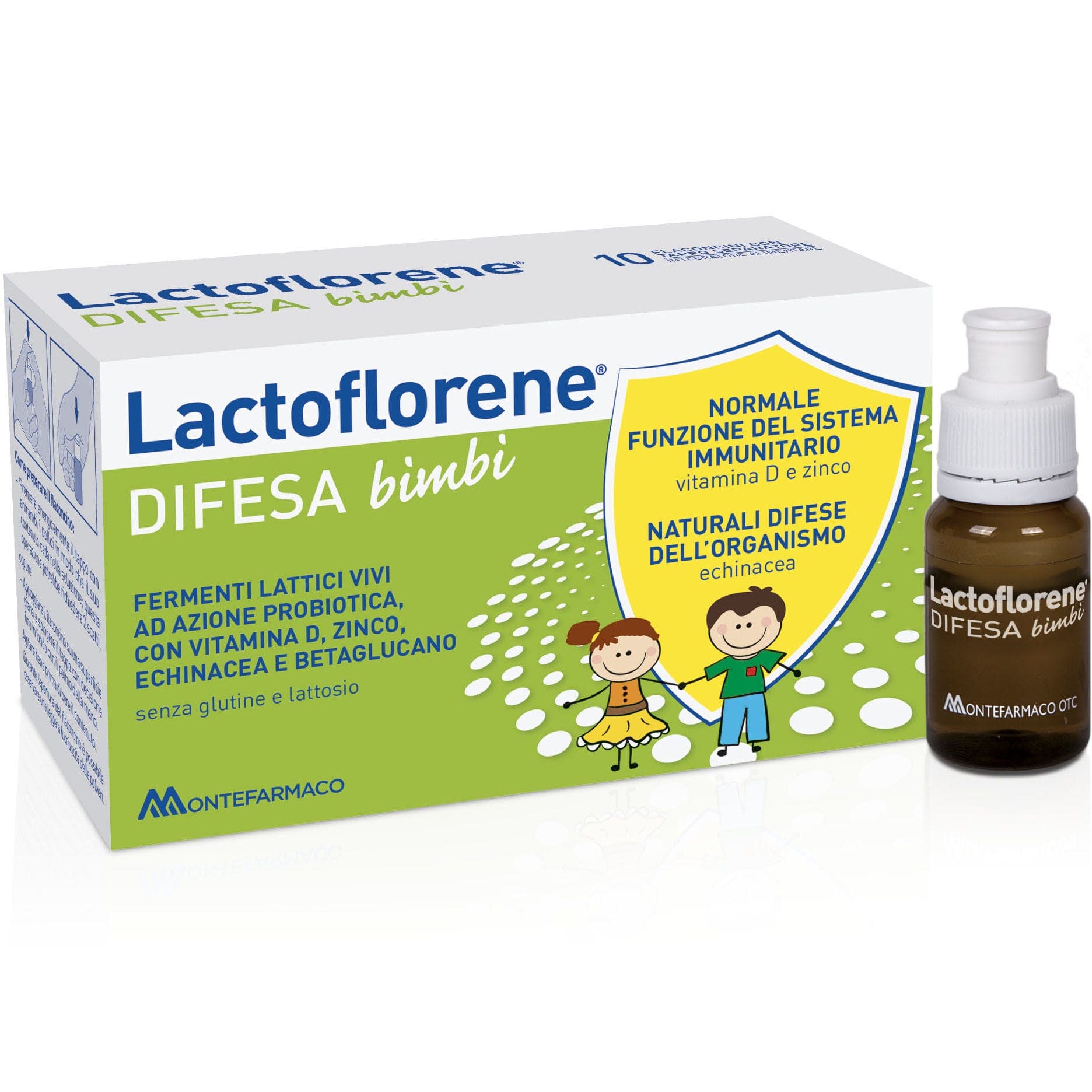Equinácea + Beta-Glucano – 10 ampollas | Lactoflorene Difesa BB