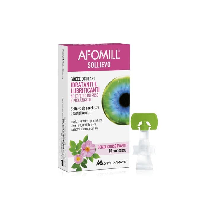 Afomill Sollievo – Gotas oculares, 10 ampollas