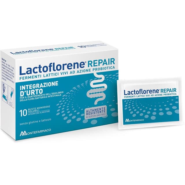 Probióticos con bacterias lácticas – 10 sobres | Lactoflorene Repair