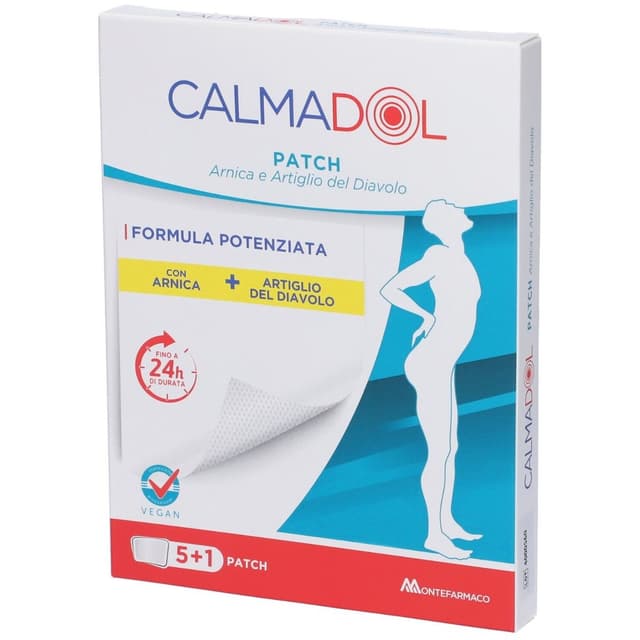 Calmadol Parches con Árnica + Garra del diablo – 6 unidades