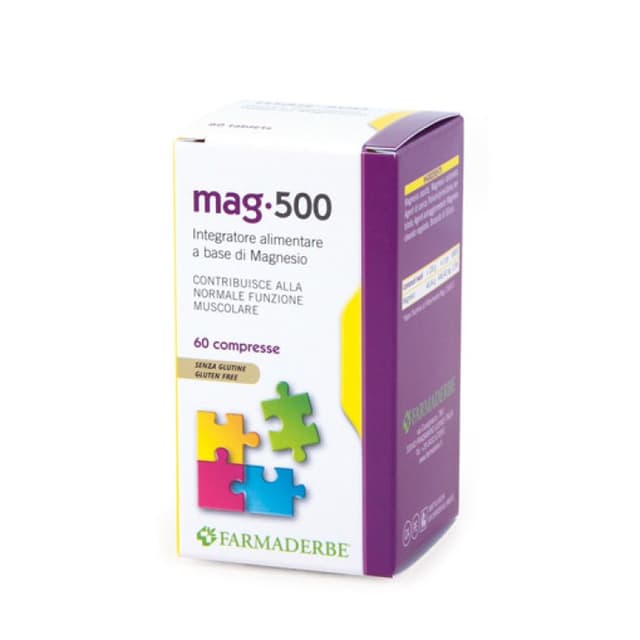 Magnesio 500 – 60 comprimidos de magnesio | Farmaderbe