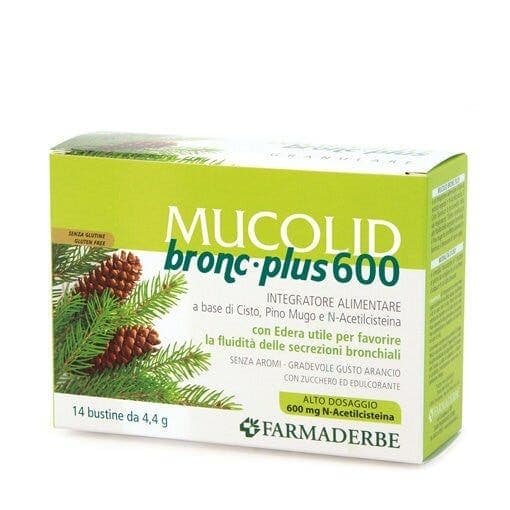 N-Acetilcisteína – 14 sobres | Mucolid Bronc 600 Plus