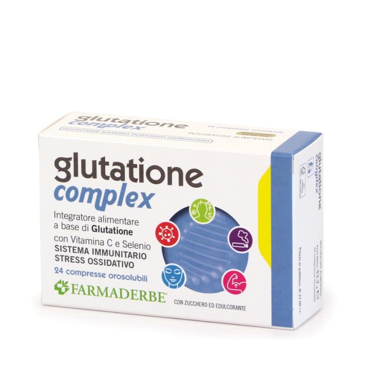 Glutatione Complex – 24 comprimidos | Farmaderbe