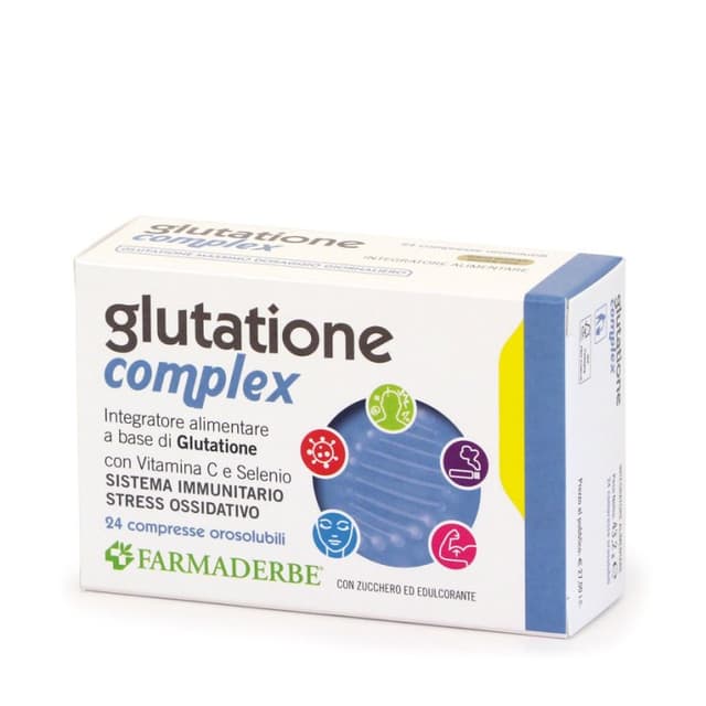 Glutatione Complex – 24 comprimidos | Farmaderbe