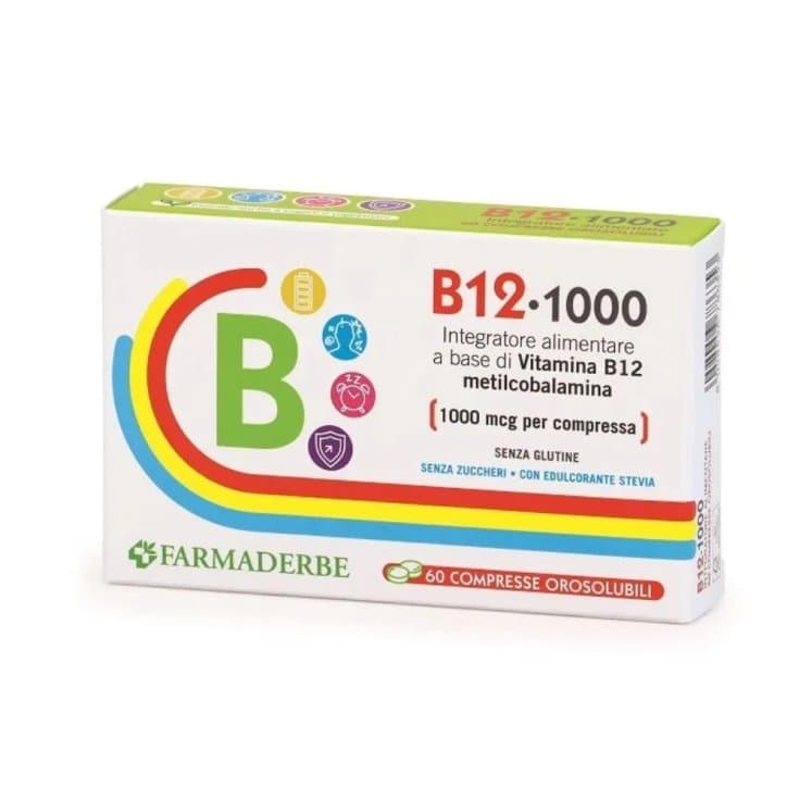 Vitamina B12 – 60 comprimidos para chupar | Farmaderbe B12 1000