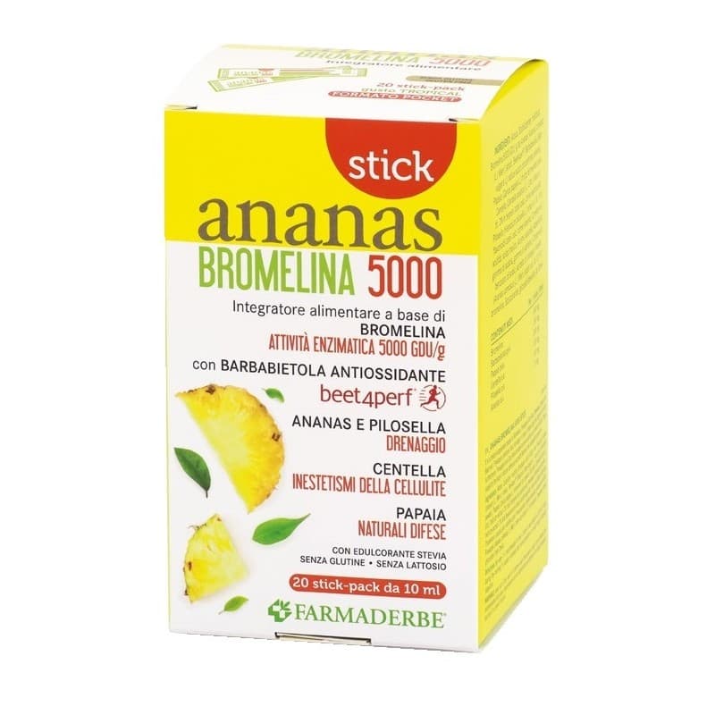 Ananas Bromelina 5000 – 20 comprimidos | Farmaderbe