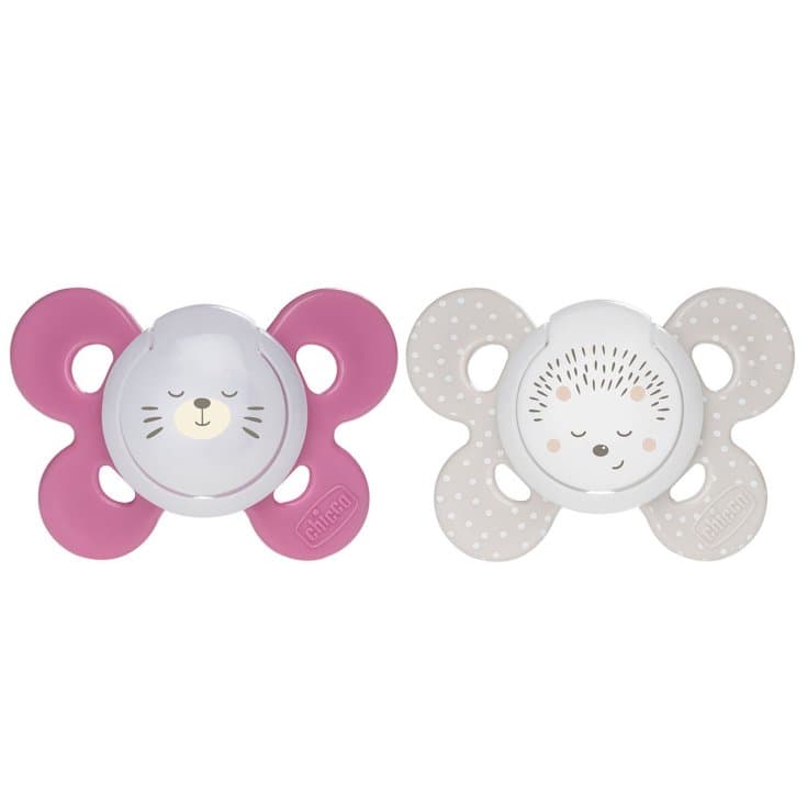 Chicco Succh Chupete Lumi Verde Silicona 12M+ – Pack de 2
