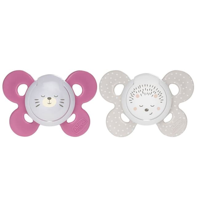 Chicco Succh Chupete Lumi Verde Silicona 12M+ – Pack de 2