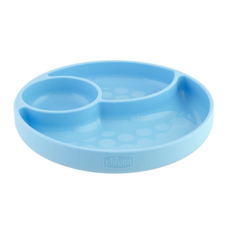 Chicco Plato de Silicona Ventos Azul – 1 unidad