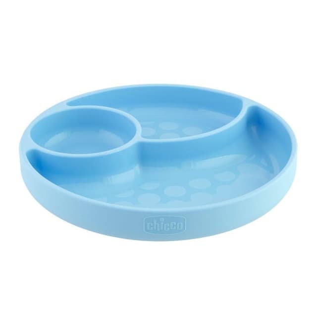 Chicco Plato de Silicona Ventos Azul – 1 unidad