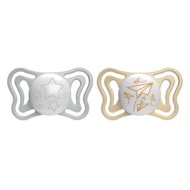 Chicco Succhietto Light Lumi – 6-16 meses, pack de 2 unidades
