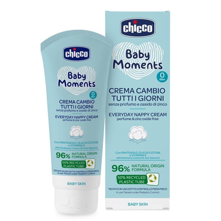 Chicco Crema para el cambio de pañal con Panthenol – 100 ml