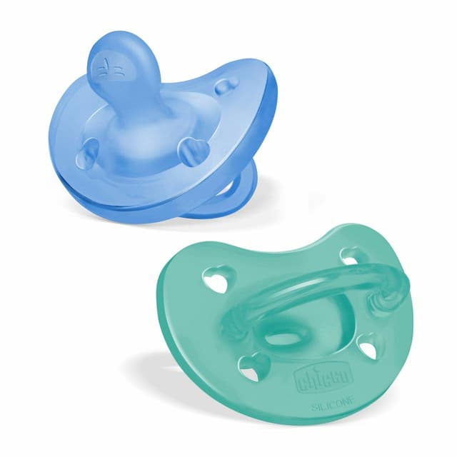 Chicco CH Gommotto Silicona Azul Claro 6-16 – 2 unidades