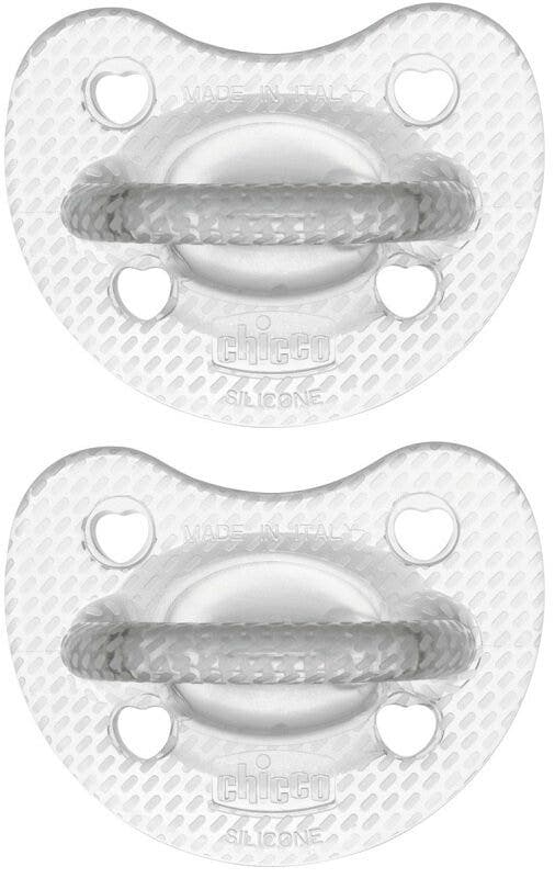 Chicco CH Chupete Silicona Crystal 6-16 – 2 unidades