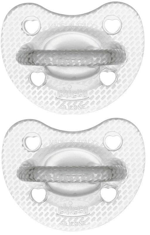 Chicco Chupete Silicona Crystal 16-36 – 2 unidades