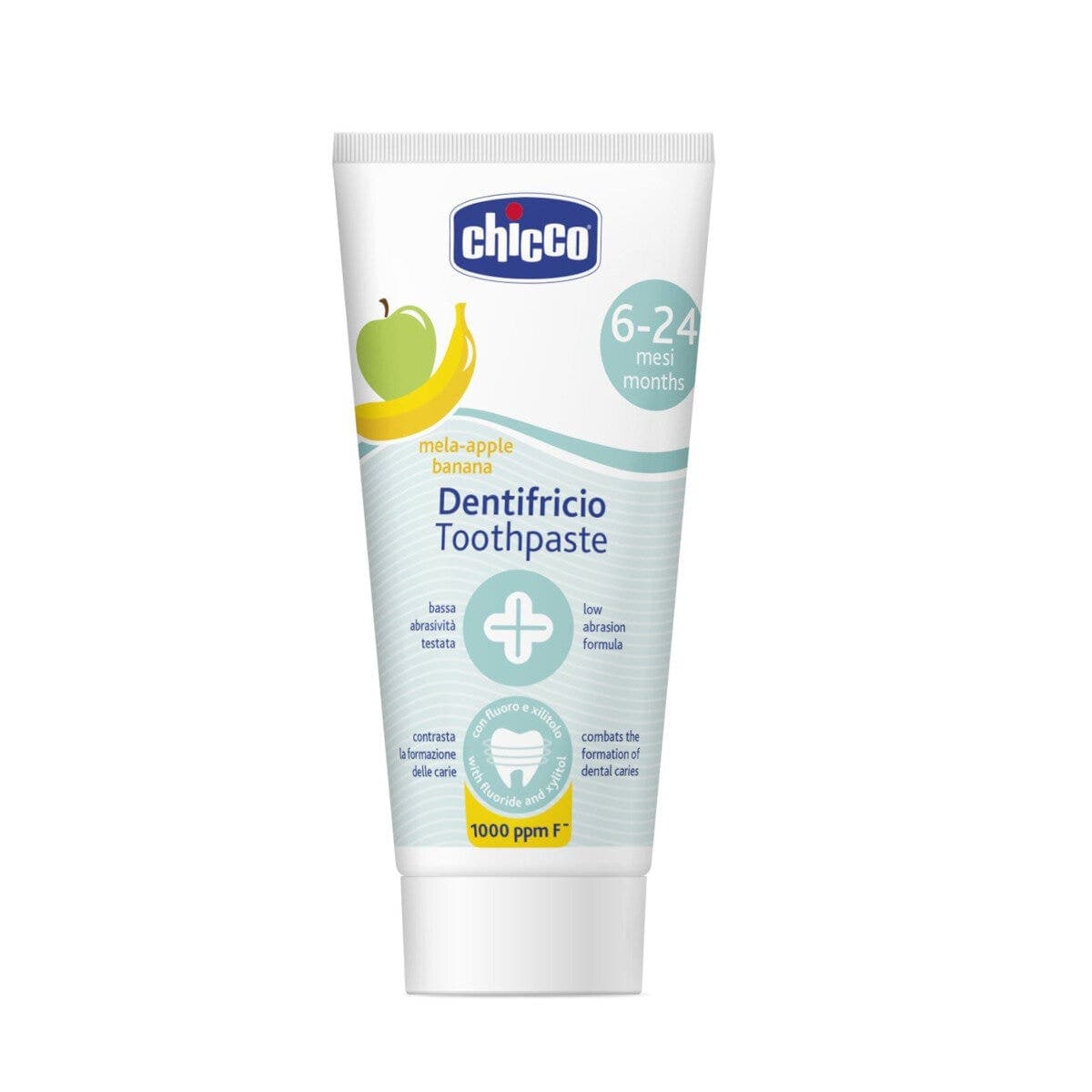 Chicco Pasta de Dientes Infantil Manzana-Plátano – a partir de 6 meses