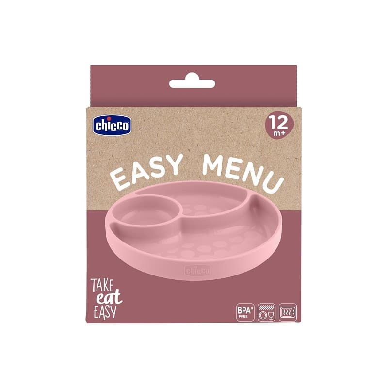 Chicco CH Plato Compartimentado 12M+ – Rosa