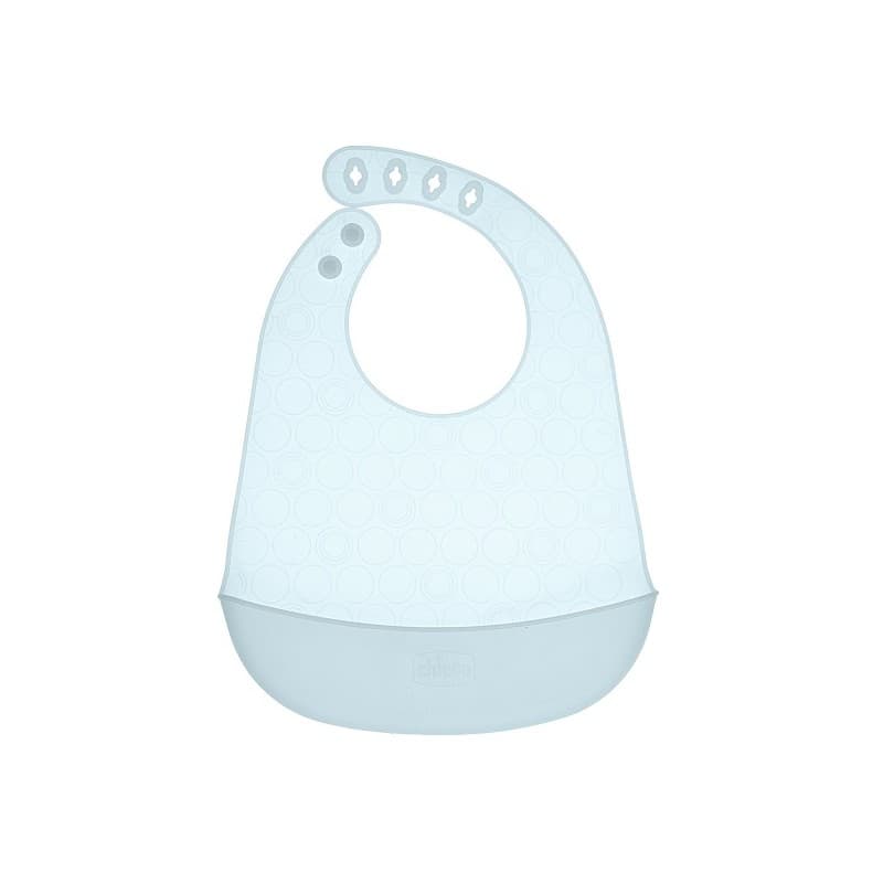 Chicco Babero de Silicona Easy Roll con bolsillo recolector
