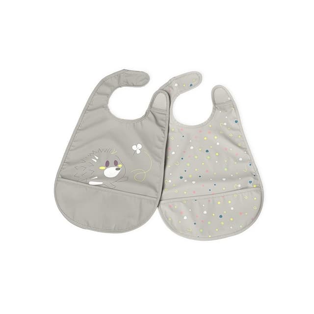 Chicco Baberos para Comer 2 uds. – Neutro (a partir de 6 meses)