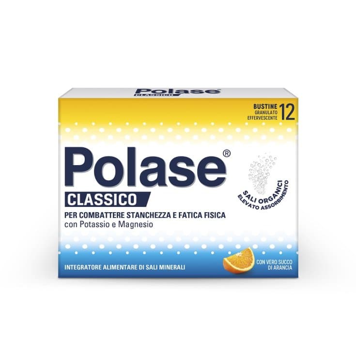 Magnesio 75 mg + Potasio – 12 sobres | Polase Orange