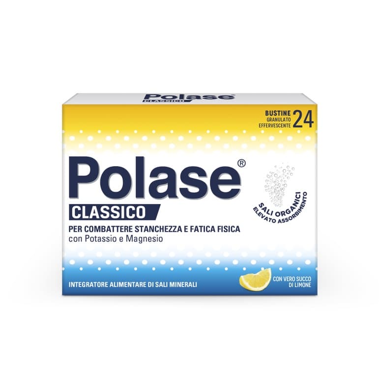 Magnesio 75 mg + Potasio – 24 sobres limón | Polase Limone