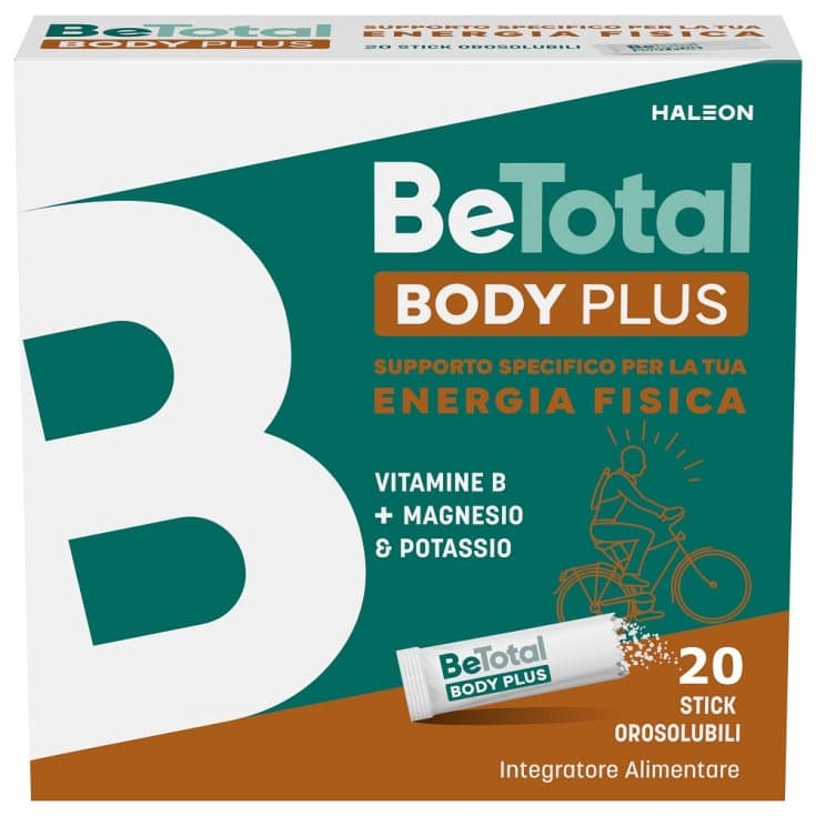 Vitaminas B + Magnesio + Potasio – 20 sobres | Betotal Body Plus