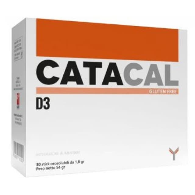 Catacal D3 – Vitamina D3 + Calcio – 30 sticks orosolubles