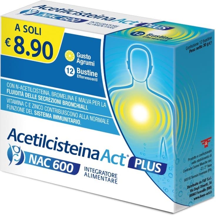 Acetilcisteína ACT Plus NAC 600