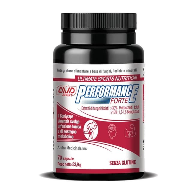Performance Forte – Cordyceps + Rhodiola, 70 cápsulas