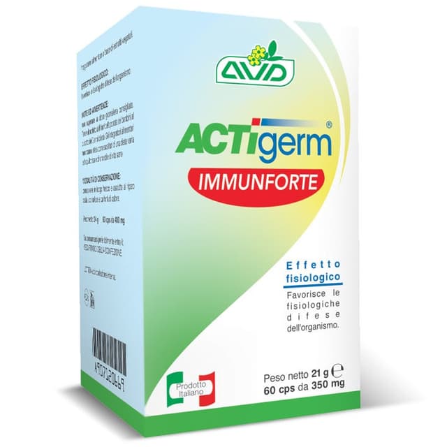 Actigerm Immunforte – Equinácea 82,5 mg + Semilla de pomelo – 60 cápsulas