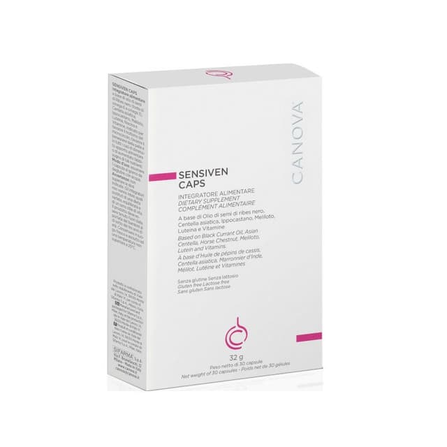 Sensiven Cápsulas – Grosella Negra + Centella (Gotu Kola) – 30 unidades