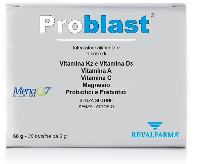Problast Inulina 500 mg + Vitamina K2 y D3 – 30 sobres