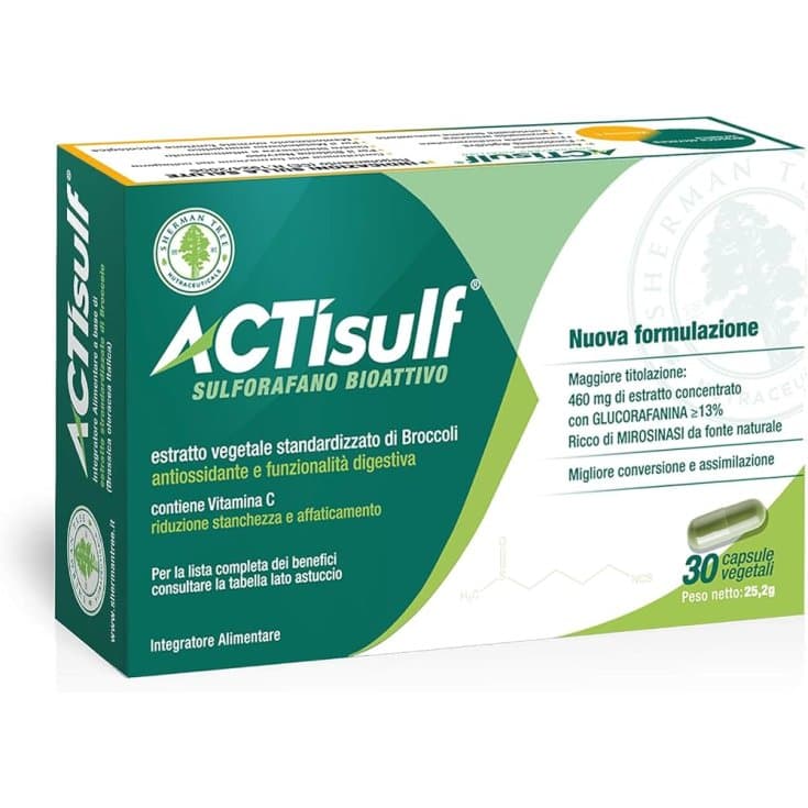 Actisulf Sulforafano – 30 cápsulas veganas
