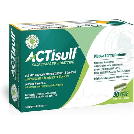 Actisulf Sulforafano – 30 cápsulas veganas