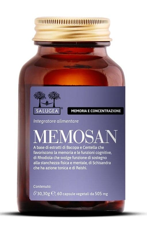 Rhodiola 150 mg + Centella (Gotu Kola) – 60 cápsulas | Salugea Memosan