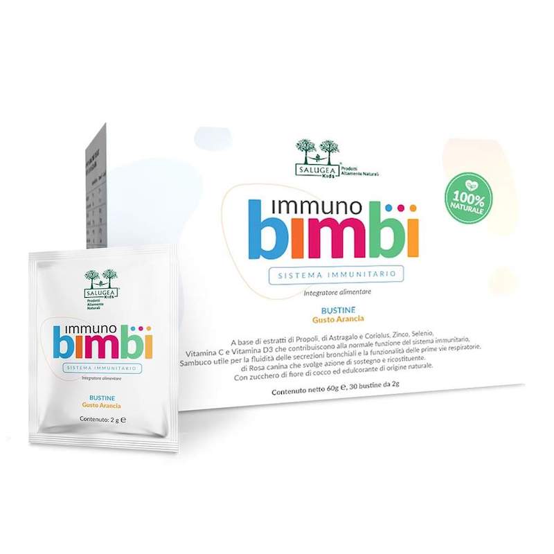 Vitamina C + Vitamina D – 30 sobres | Salugea Immuno Bimbi
