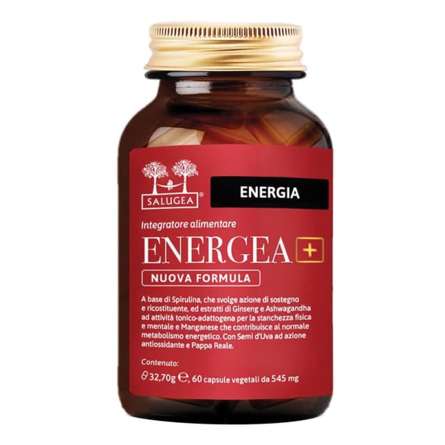 Espirulina + Ashwagandha – 60 cápsulas | Energea+ NF Salugea